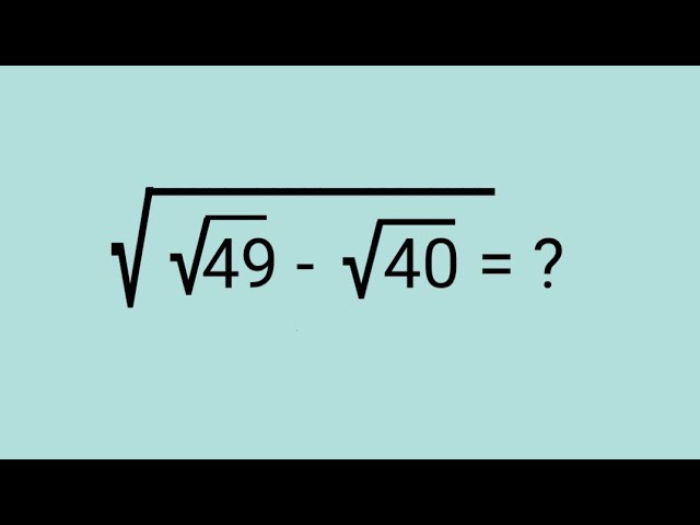 Ukraine l Can you Simplify this? l A tricky Simplification without calculator 