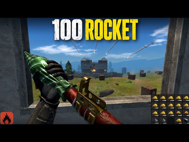 100 ROCKETS VS MEGA CLAN BASE! 🚀💥 | OXIDE SURVIVAL ISLAND