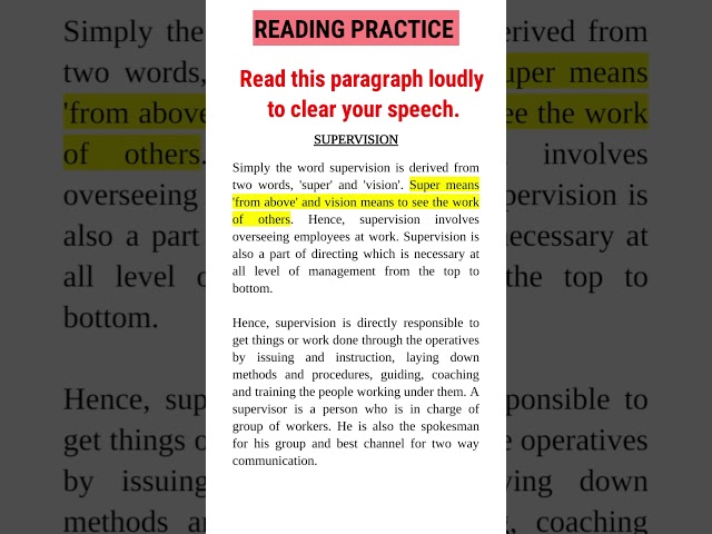 English reading practice! Read and learn english by speaking #english #readingcomprehension #speed