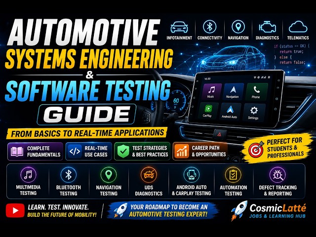 Automotive Systems Engineering and Software Testing Guide