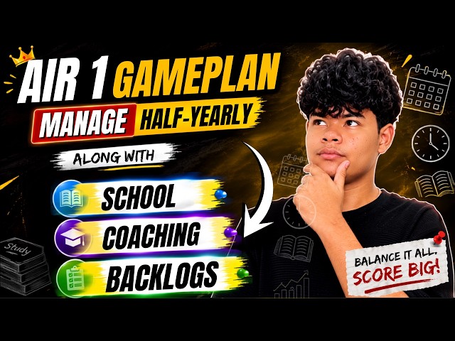 How to Manage School, Coaching & Self Study in Class 10🔥| AIR 1 Half Yearly Plan 🎯| Aarav Malhotra