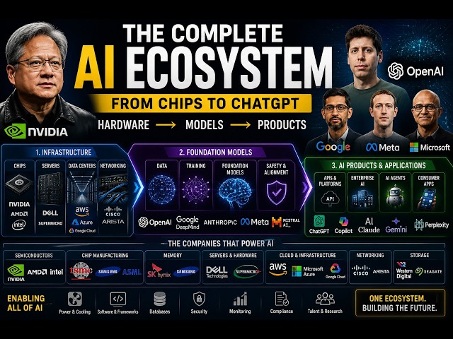 How AI Companies Actually Work? AI Supply Chain, Entire Industry, Ecosystem Explained #Chips #GPUs