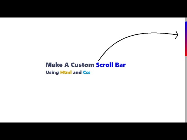 How to Make a Custom Scroll Bar using Html Css | Smooth Coding | @scroll bar