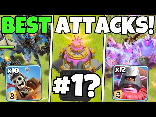 TOP 3 BEST Attack Strategies Against NEW Crafted Defences At TH18!