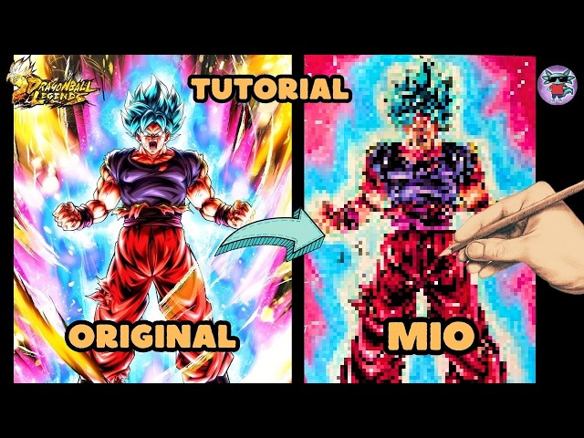 🔥🐉HOW TO DRAW GOKU SSJ BLUE KAIOKEN FROM DRAGON BALL LEGENDS | STEP-BY-STEP TUTORIAL