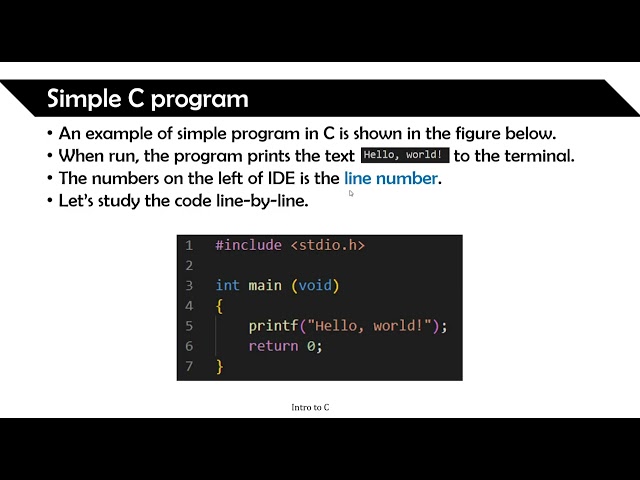 Intro to C part 1