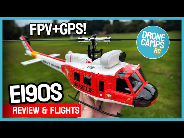 EACHINE E190S 'Gps Military Scale RC Helicopter - Review with FPV!!! ♥️