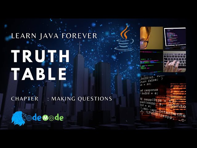 What is a truth Table | How to make truth table  | Java