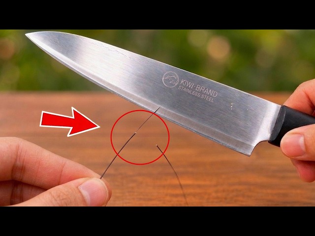 Razor-sharp knife sharpening techniques in just 3 minutes! Sharpen like a pro!