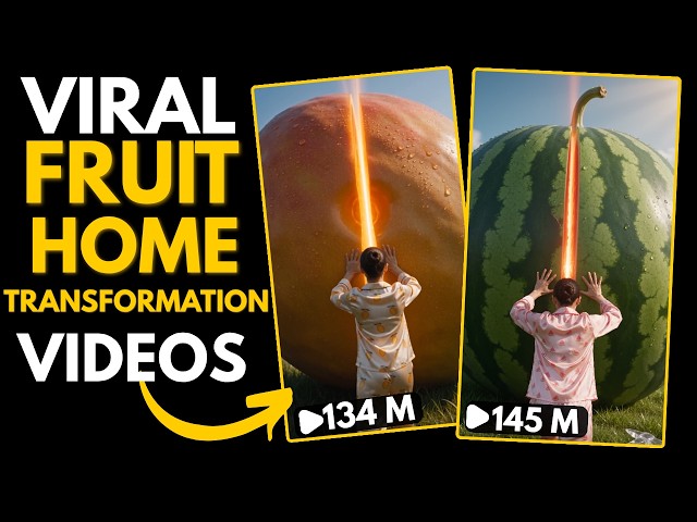 How to Create VIRAL AI Fruit Home Transformation Videos (New Viral Niche)