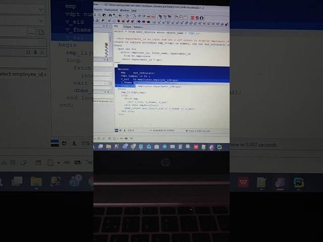 how to run PLSQL block in SQL developer #education #sql #python