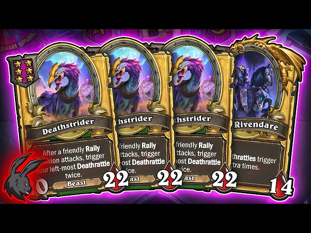 X15 Deathrattle Triggers EVERY Rally! @xqn_thesad | Hearthstone Battlegrounds Commentary