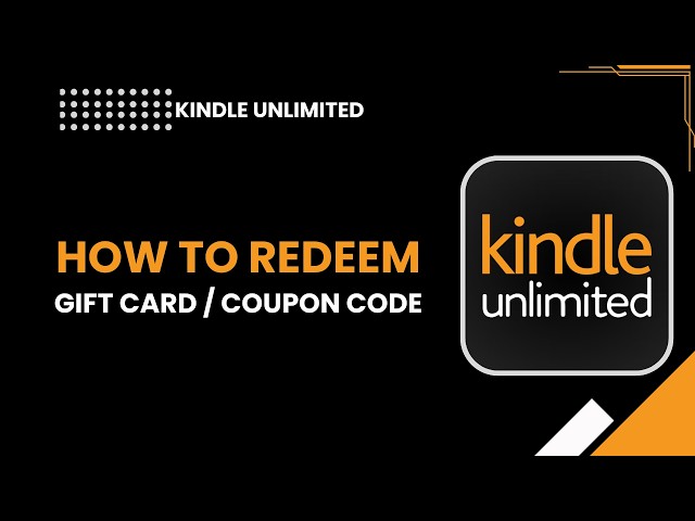 How to redeem a gift card coupon on kindle unlimited