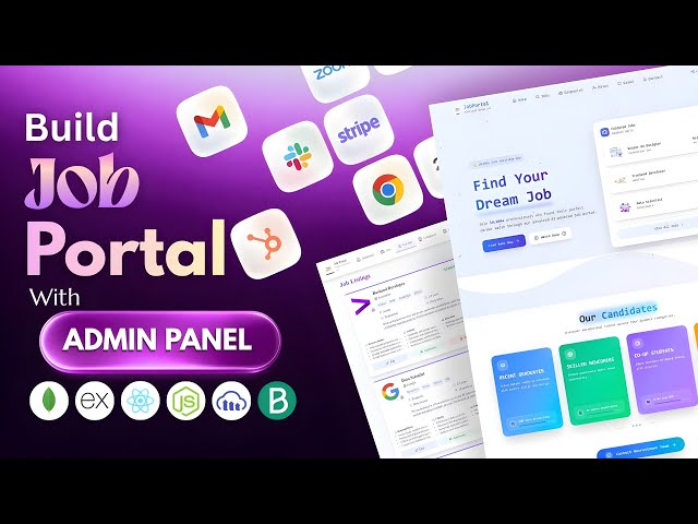 Build a Job Portal using MERN Stack | Full Stack Project with Admin Panel