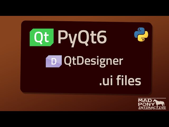 PyQt6 QtDesigner  .ui files