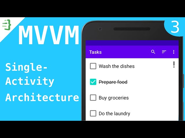 Navigation Component - MVVM To-Do List App with Flow and Architecture Components #3