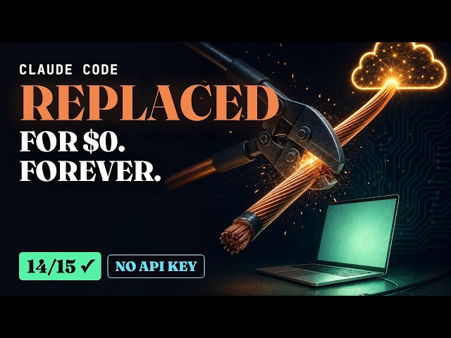This FREE Stack Replaces Claude Code — 14/15 Real Tasks, 100% Local (DeepSeek Harness + Qwen 27B)