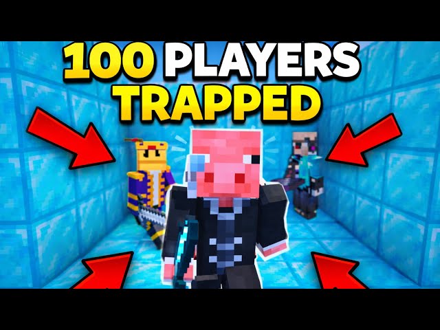 I Put 100 Players in a Box on Minecraft 