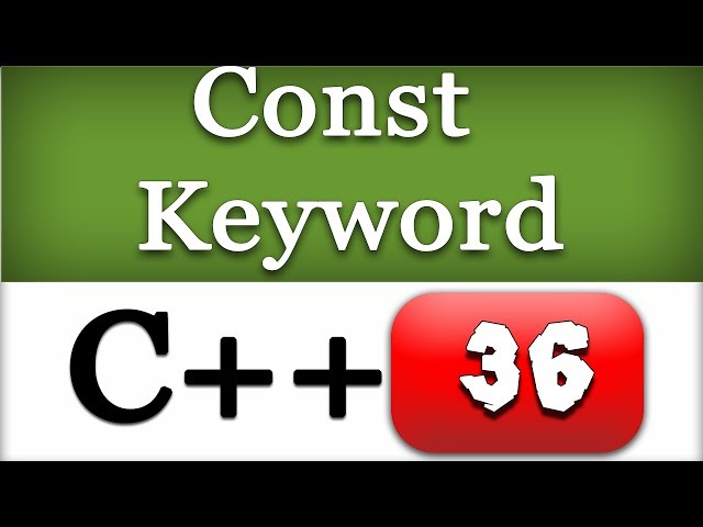 Const Keyword with Functions and Arrays in C++ with Example | CPP Programming Video Tutorial