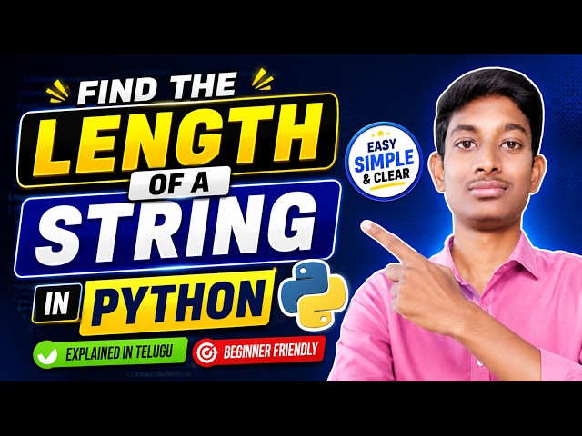 Find Length of a String in Python 🔥 | Python String Program