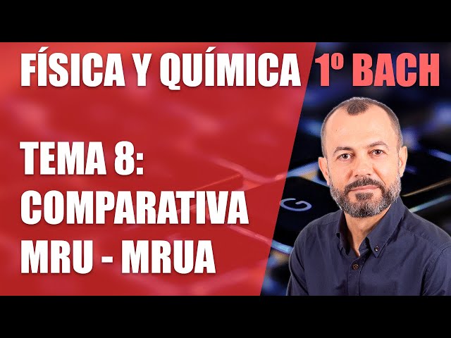 MRU y MRUA (movimiento rectilíneo uniforme y acelerado) - Tema 8 - Física y Química 1 Bachillerato