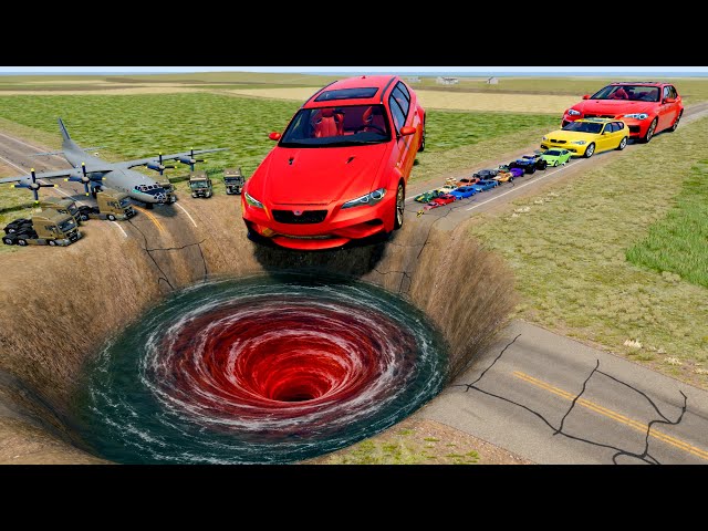🔥 BIG & SMALL CARS vs GIANT PIT #119 💥 – BeamNG.drive Extreme Crash Challenge | Impala BeamNG