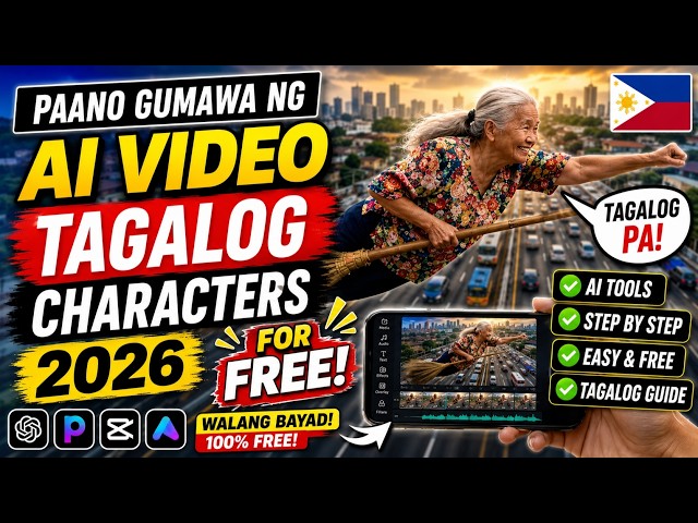 Paano Gumawa ng AI Video Tagalog Characters FOR FREE 2026 | Step-by-Step Tutorial