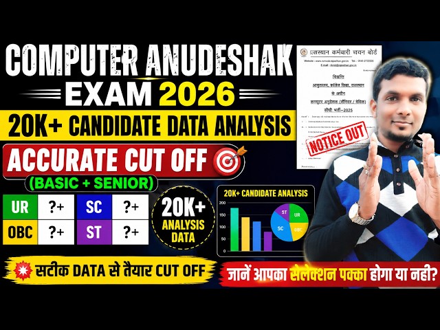 COMPUTER ANUDESHAK 2026 🚨| COMPUTER ANUDESHAK 2026 CUT OFF | COMPUTER ANUDESHAK 2026 EXPECTED CUTOFF
