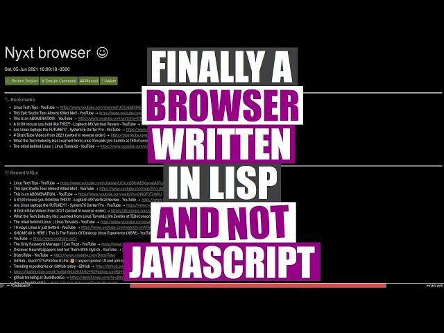 Nyxt Is The Most Customizable Web Browser EVER