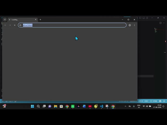 html code on VS CODE APP