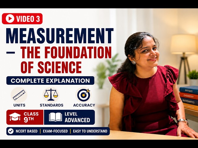 Measurement - Foundation of Science #3 | Class 9 | NCERT & CBSE | Difference Between SI & MKS System
