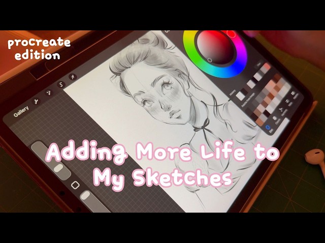 How I Add More Life to My Sketches - Sketching In Procreate #digitalsketch #procreatedrawings #draw