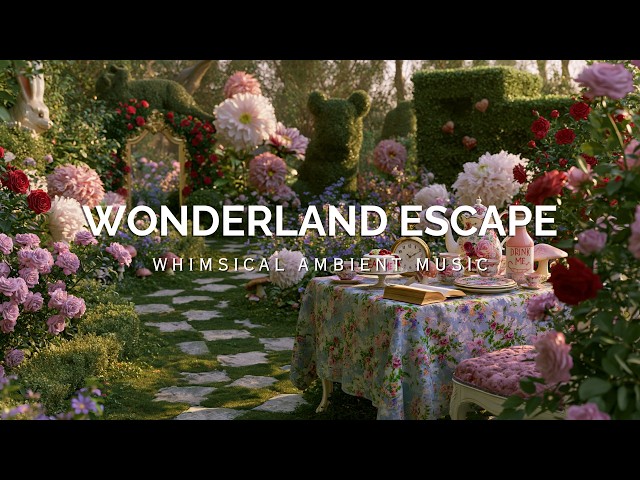 Alice in Wonderland Ambience │ 2 Hours Whimsical Music for Creative Study & Reading