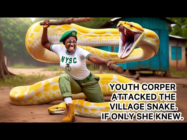 Village Giant Snake Python Was Bullied By Youth Corper Girl . You Won’t Believe What the Snake Did 😱