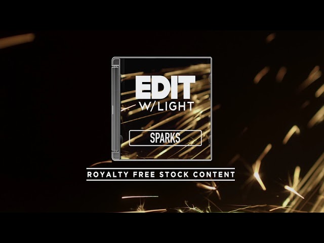 25 SPARKS - ROYALTY FREE OVERLAYS - Stock Media Content for Video Editors - Link in Description