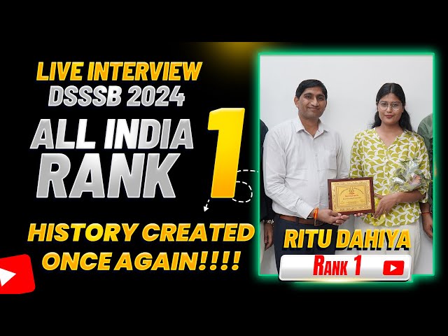 LIVE Podcast with DSSSB Rank 1 – Ritu Dahiya | Nursing Experts