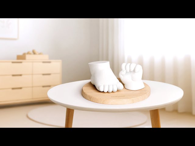 How to Make Baby Hand & Foot Castings at Home | Easy Baby Keepsake Tutorial