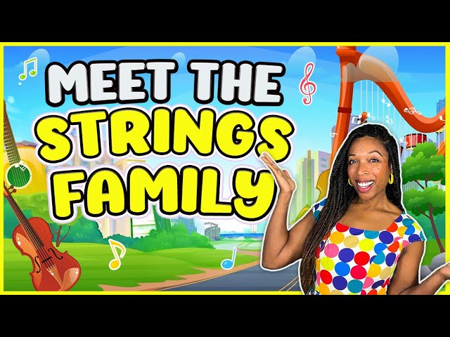 Meet the String Family With Miss Jessica | String Instruments in Music Town | Miss Jessica's World