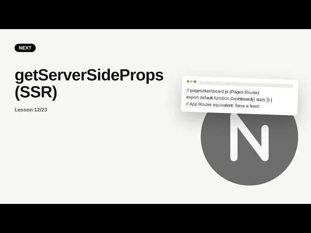 Next.js - Web development basic Series: getServerSideProps (SSR)