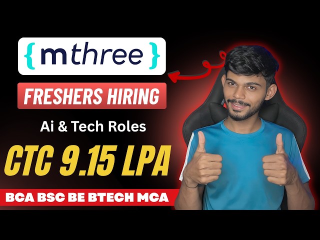 MThree Hiring Freshers For 9.15 LPA | 2026 & 2027 Batch | BCA BSC And Engineering