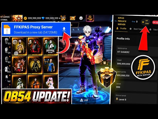 FFKIPAS Proxy Server 🔥 | OB54 Update | Download & Setup Guide