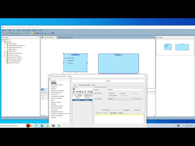 Esquema Entidad-Relación en SQL Developer Data Modeler