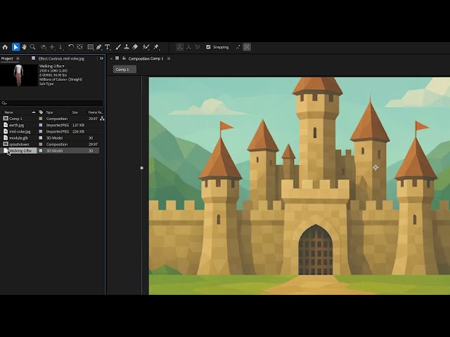After Effects Native 3D Character & Object Animations