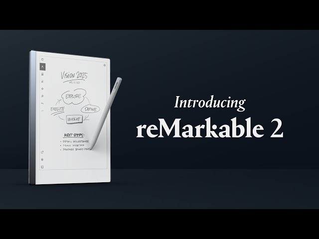 Introducing reMarkable 2 — the paper tablet (2020)