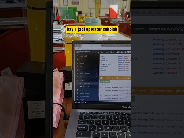 hari pertama jadi operator dapodik sekolah
