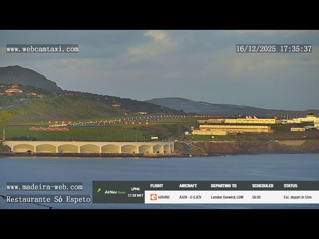 LIVE Cam: Madeira Island Airport by Só Espeto | Madeira-Web