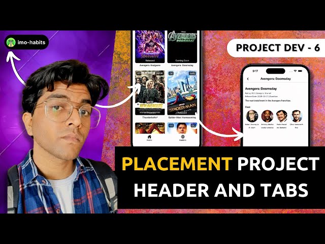 Bottom Bar and Header | Code Your First Placement Project Using React Native - 6