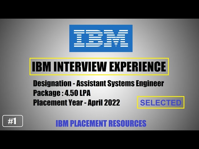 IBM interview experience |  ibm interview questions |  ibm interview for freshers