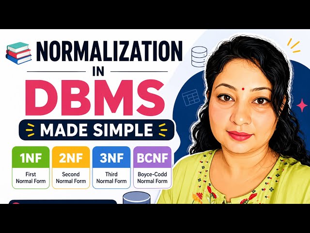 📚 Normalization in DBMS | 1NF, 2NF, 3NF & BCNF Made Simple