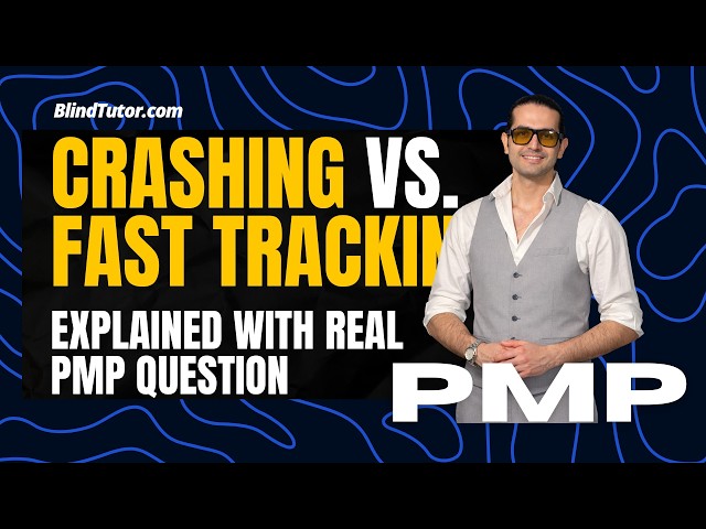 PMP Tutorial | Schedule Compression Techniques (Fast Tracking, Crashing) Are Explained with PMP Ques